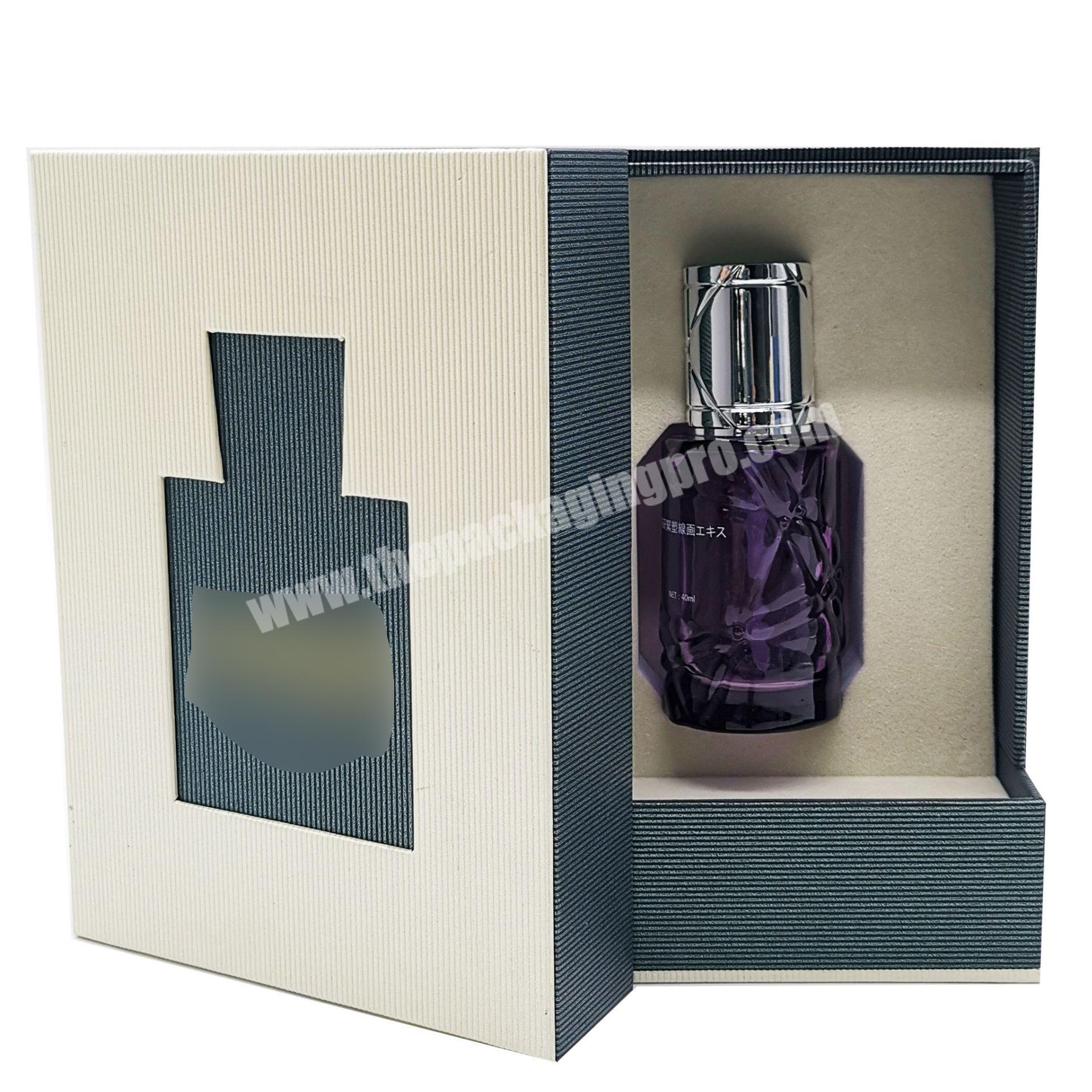 custom logo two pieces printing paperboard gift perfumes packing box