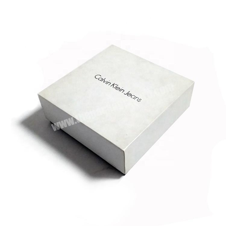 Custom Logo White Cardboard Paper Packaging Lid Base Earring Ring Necklaces Jewelry Gift Box