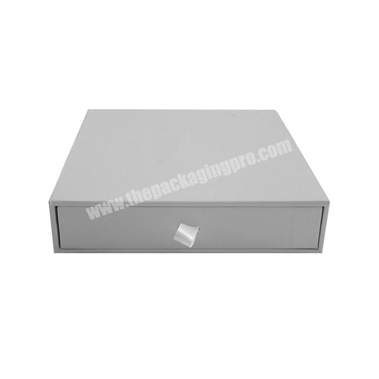 Custom LOGO white drawer paper box with foam