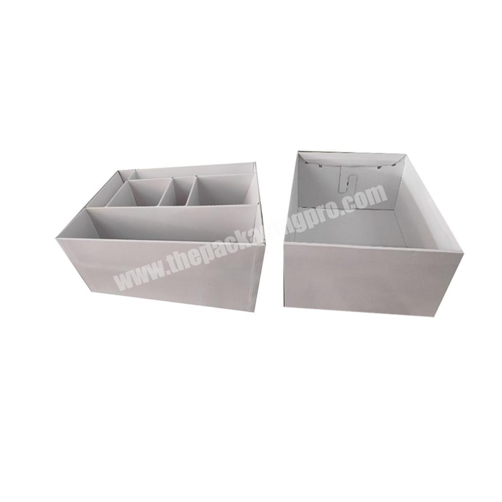 custom logo white lid and base corrugated board game accessories packing box