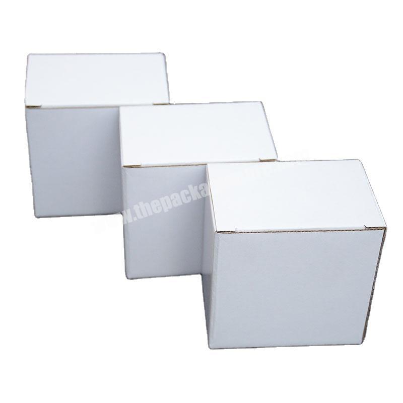 custom logo White paper package kraft tuck gift shipping box from china