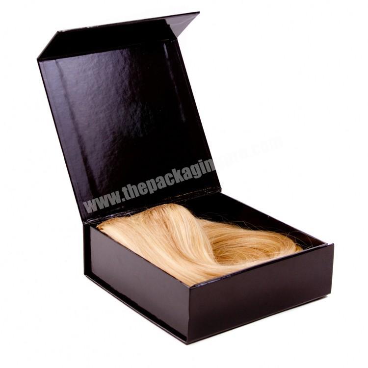 Custom Logo Wig Packaging Magnetic Clamshell Gift Box