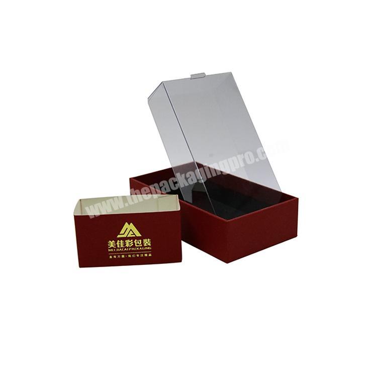 custom luxury 2mm paperboard red colour drawer box packaging
