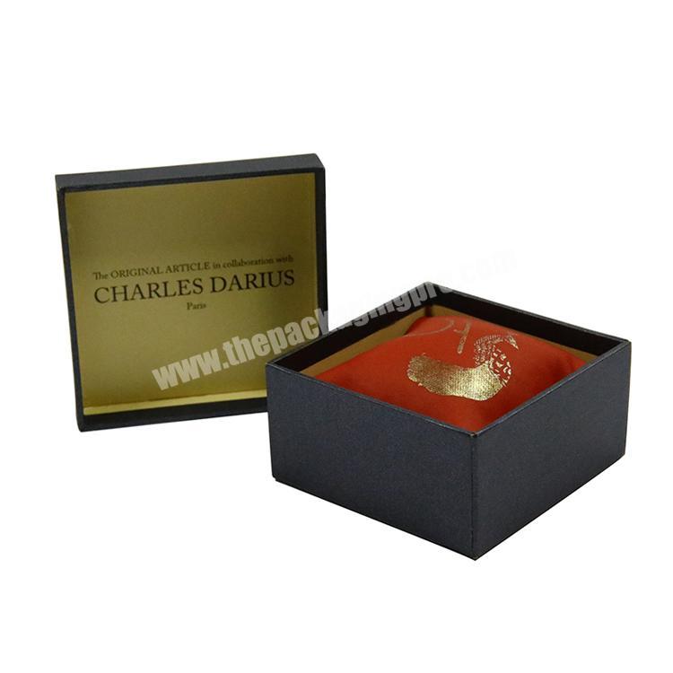 Custom luxury beauty paper cardboard jewelry watch box with pillow