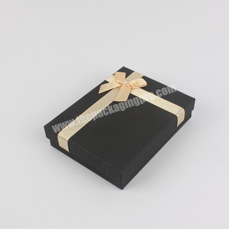 Custom Luxury Black Cardboard Gift Box with Lid