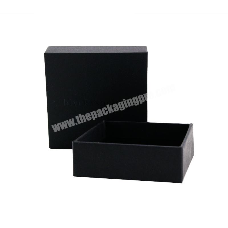 Custom luxury Black Clothing Box Top And Bottom Lid Gift Paper Packing Box For Clothing packing