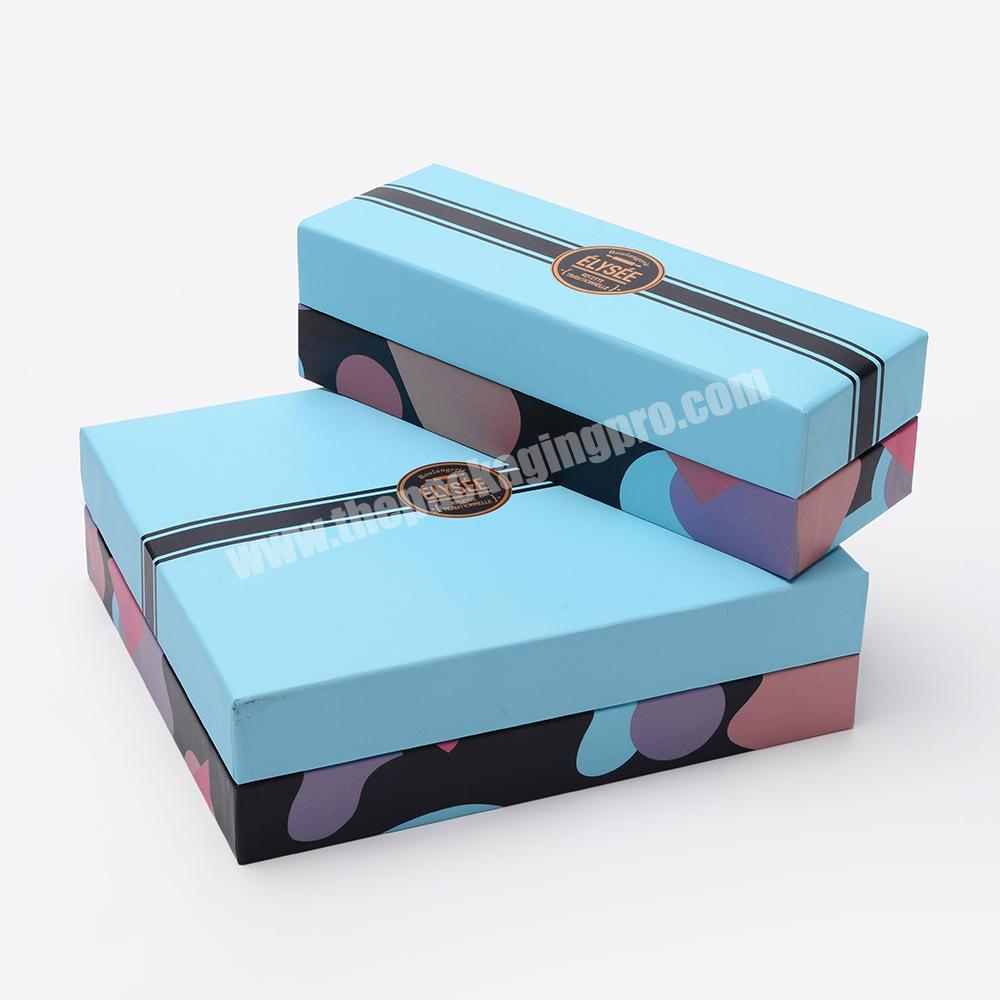 Custom Luxury Blue Sweet Candy Chocolates Blister Inside Package Cardboard Paper Carton Gift Box
