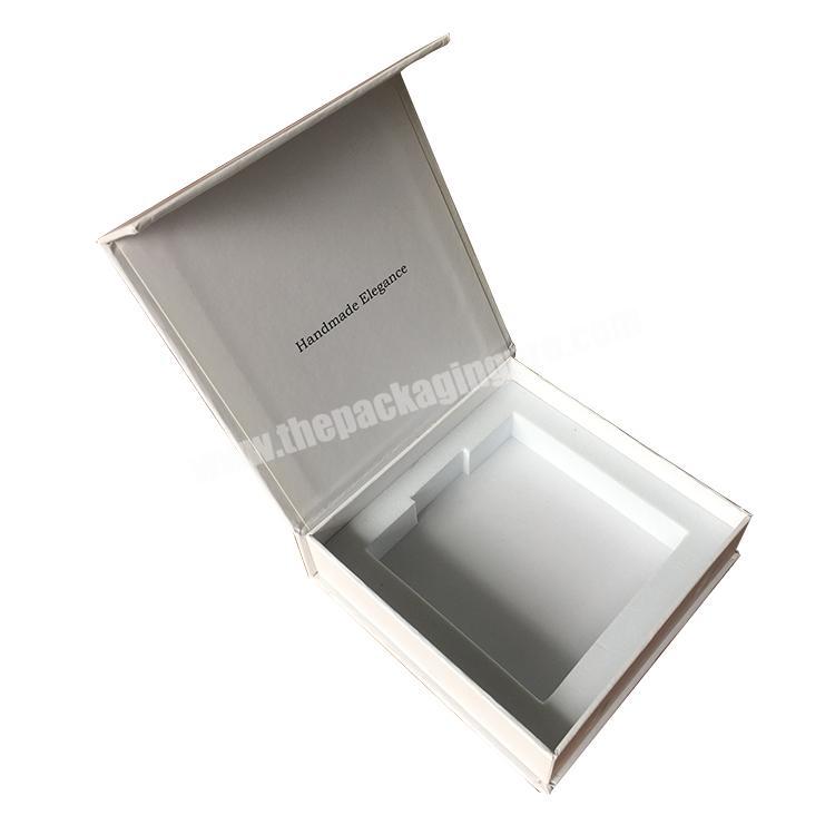 Custom Luxury Book Shaped Hard Paper Magnetic Gift Box Cardboard Paper Packing Box With EVA Foam