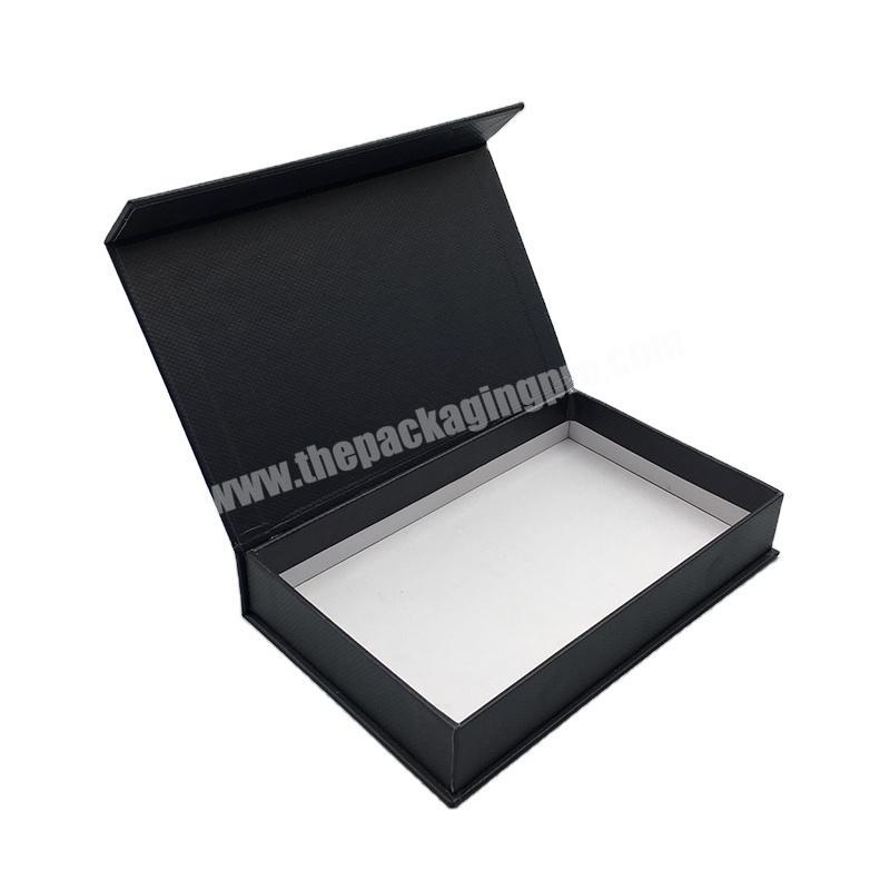 custom luxury  book shaped paper gift box packaging With Magnetic Lid