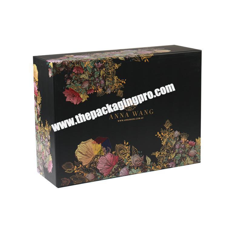 custom luxury cardboard garment box clothing packaging