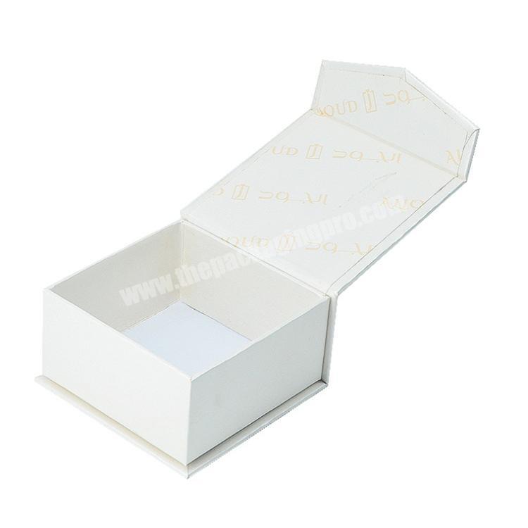 Custom Luxury Cardboard Gift Box Logo Printed Packaging Black Magnetic folding Box