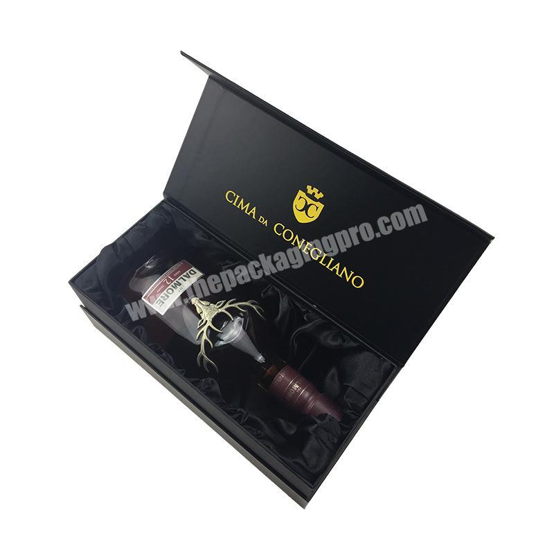 Custom Luxury Cardboard Magnum Red Wine Bottle Paper Gift Boxes Packing
