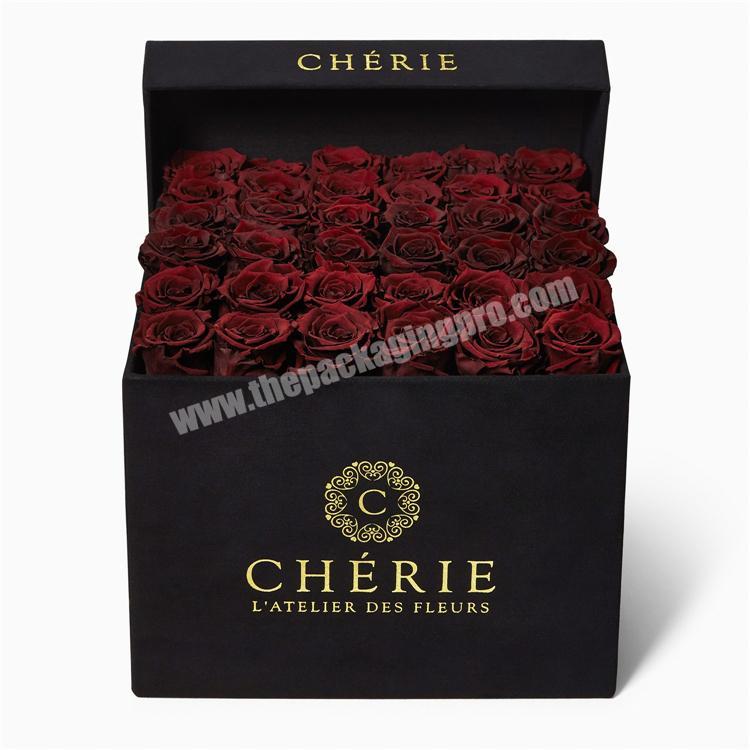 custom luxury cardboard packaging flower in box