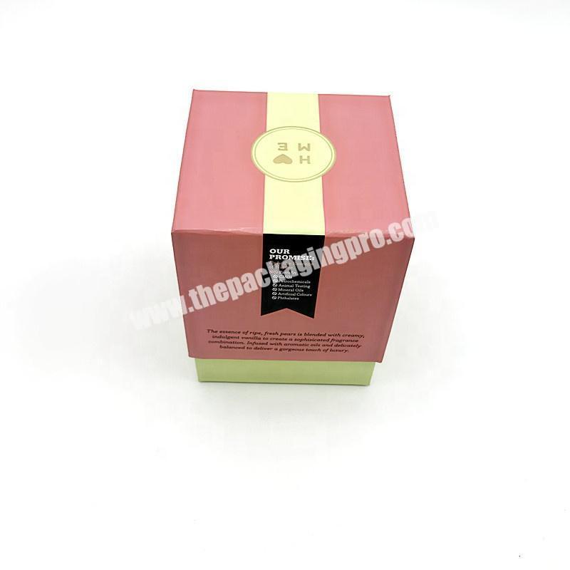 Custom Luxury Cardboard Paper Candle Bottle Packaging Gift Box Pretty Cosmetic Boxes Folding Paper Box For Jewelry Perfume