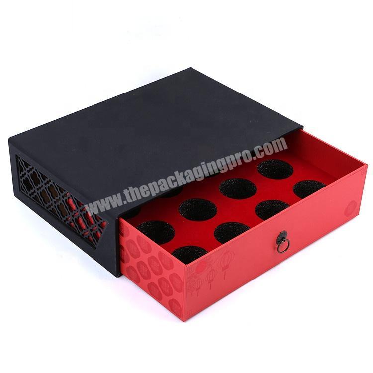 Custom Luxury Cardboard Paper Drawer Chinese Green Tea Gift Box Packing With Compartments