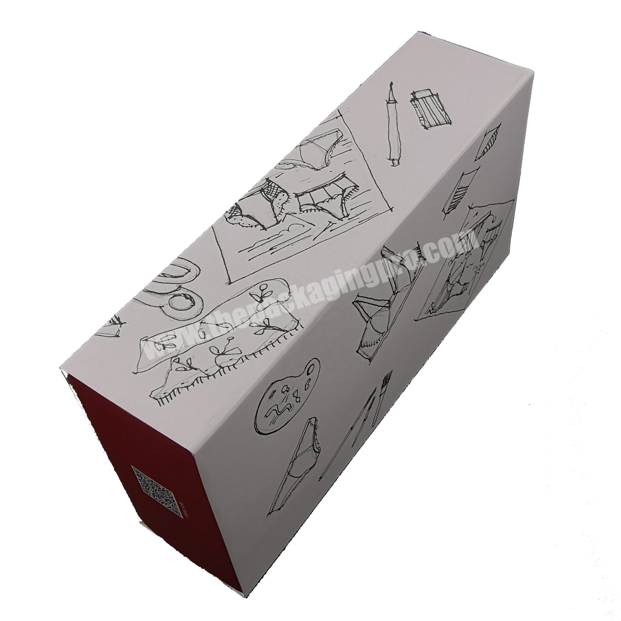 Custom luxury cardboard paper garment clothing apparel  packaging box