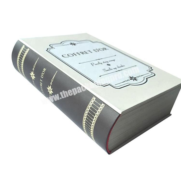 Custom Luxury Cardboard Paper Packaging Folding Book Shape Storage Gift Box