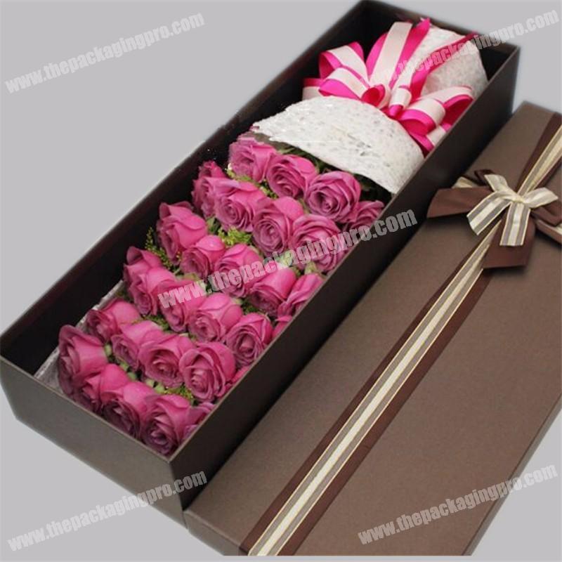Custom luxury cardboard paper printing big flower gift box