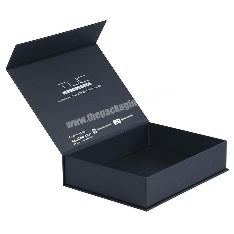 Custom Luxury Carton Magnetic Closure Flip Cover Cardboard Paper Box Hardcover Gift Packaging Boxes For Cosmetic