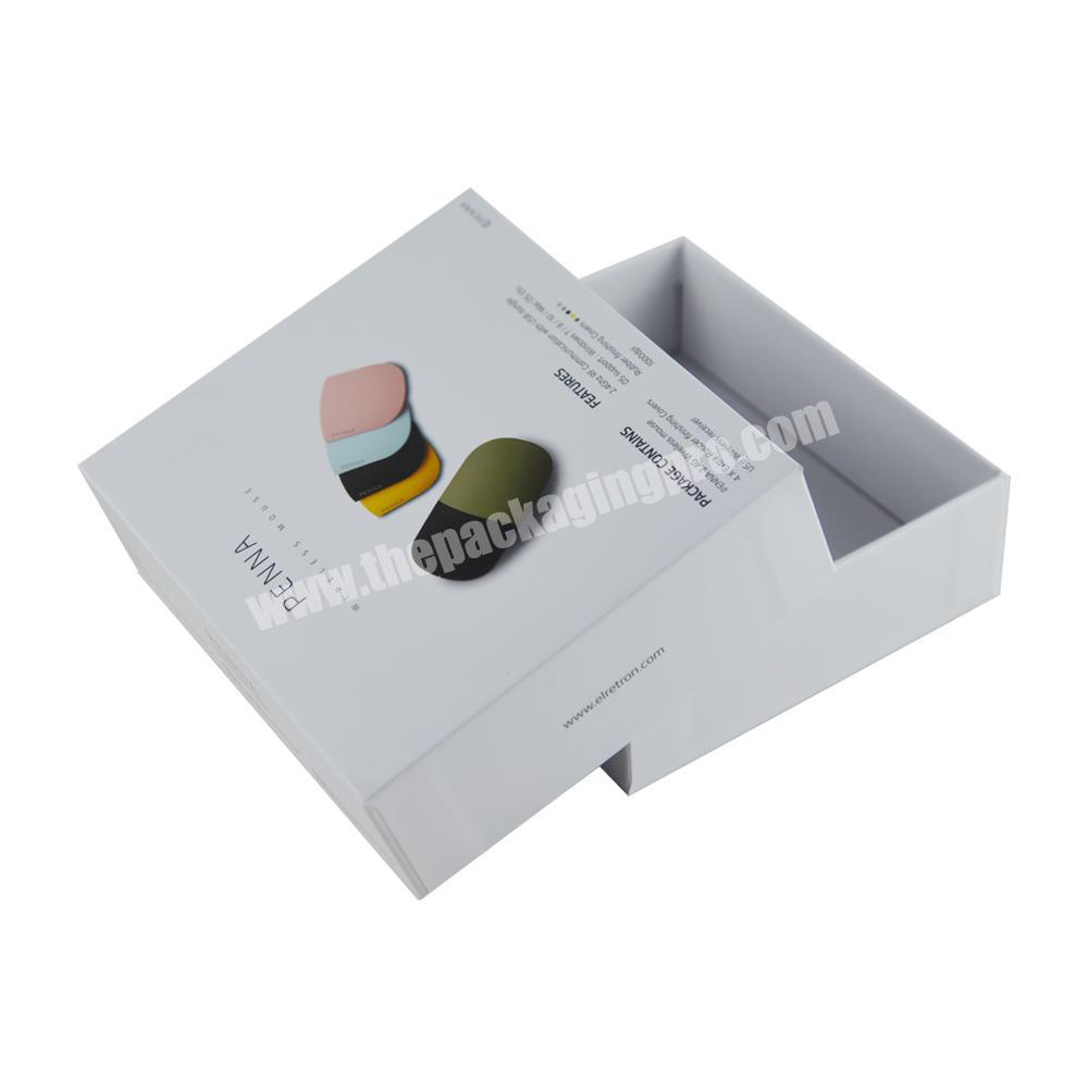 Custom Luxury Chipboard Paper Play Station Lift Off Lid Gift box For Wireless Mouse Packaging