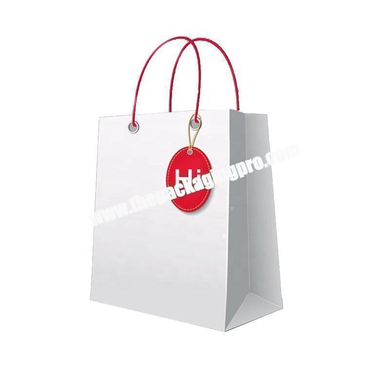 custom luxury colorful pink lovely paper bag with handle for ladys clothcosmeticgift packaging