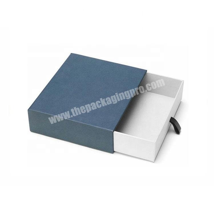 Custom Luxury Drawer Sleeve Gift Packaging Box With Ribbon