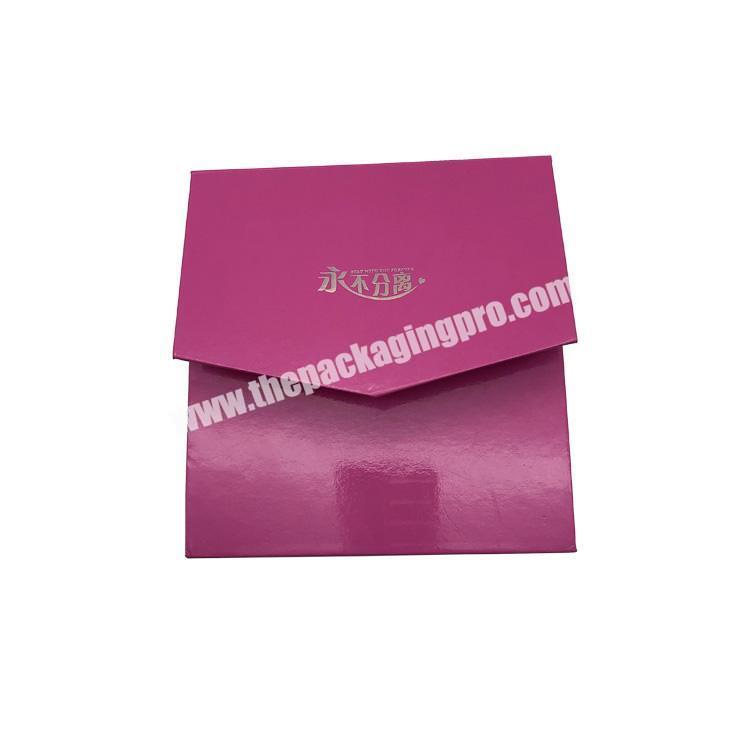Custom luxury ecofriendly paper material magnetic closure wedding rigid gif box