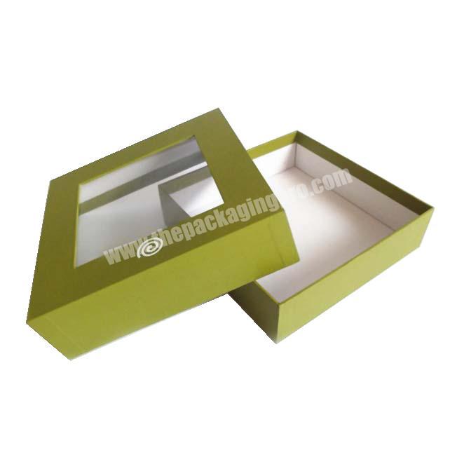 Custom luxury Excellent quality rigid paper socks packaging box with window