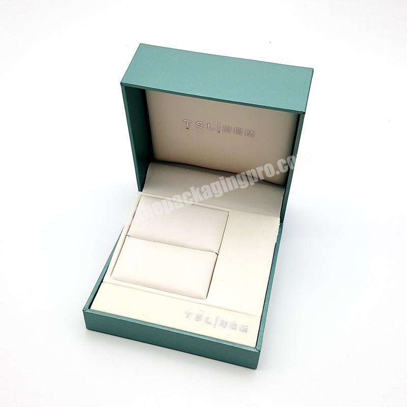 Custom Luxury Expensive Paper Jewelry Boxes With Leather Pad Insert .