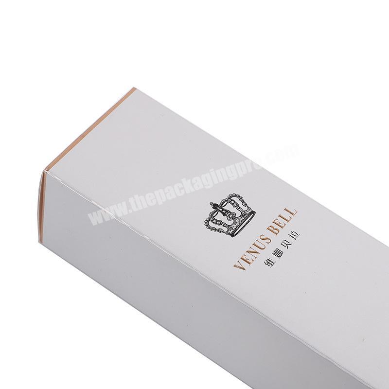 Custom luxury gift set empty cosmetic cream box and gold foil hologram cosmetic eyelash eyebrow pencil box