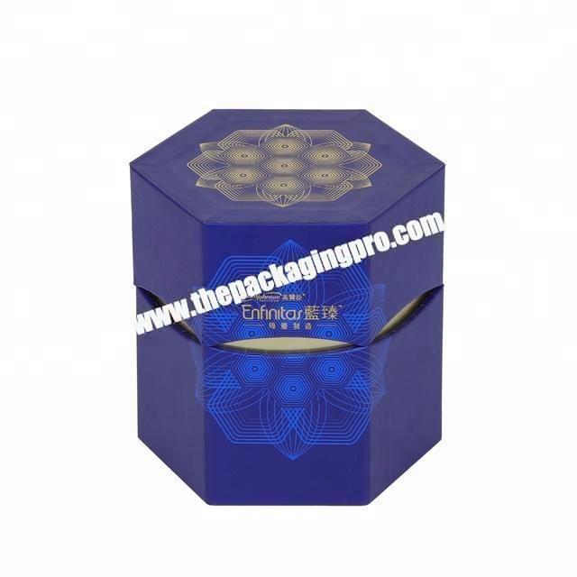 custom luxury hexagon paper cardboard box gift packaging