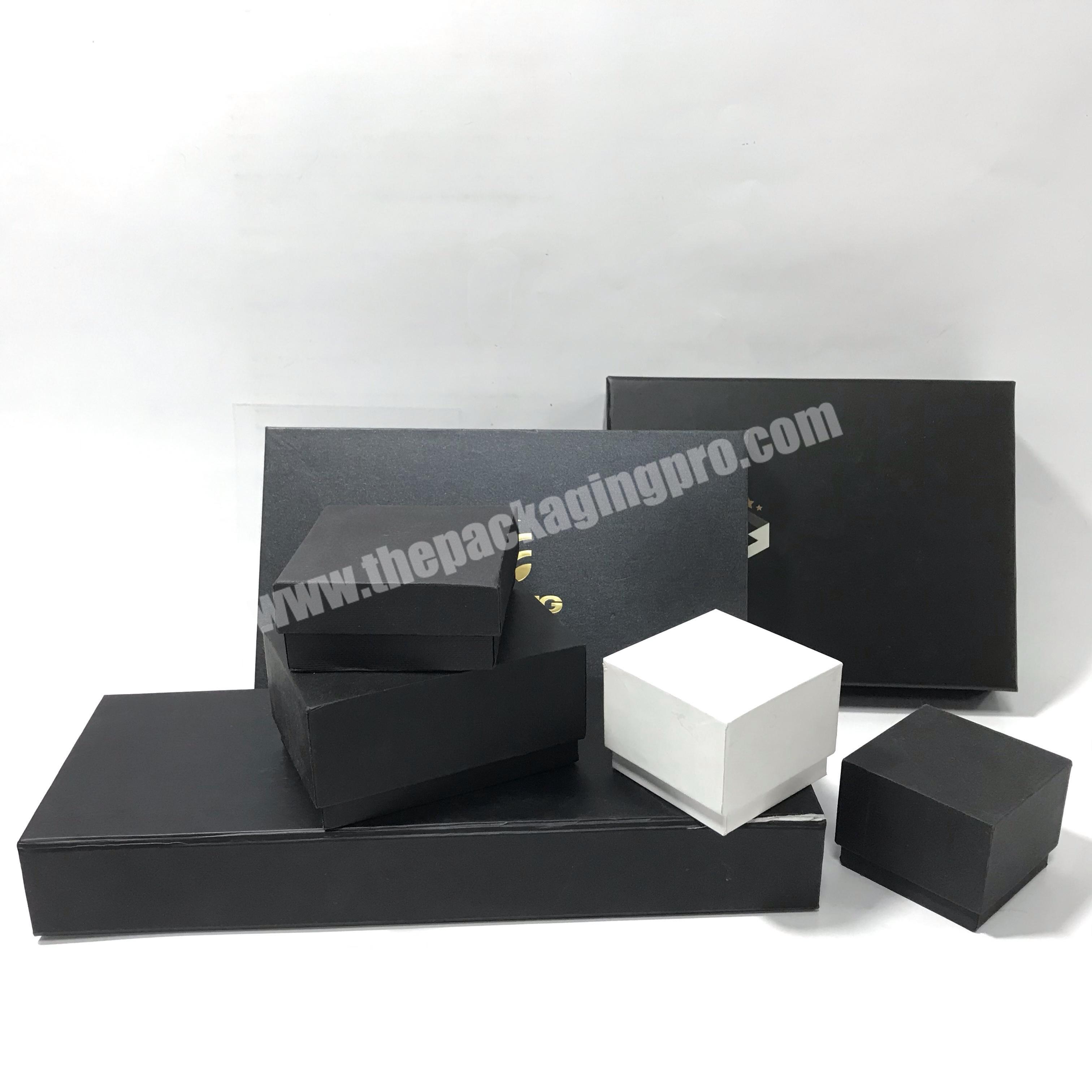 Custom luxury logo magnetic gift box lid&bottom box ring box various types of boxes with foam