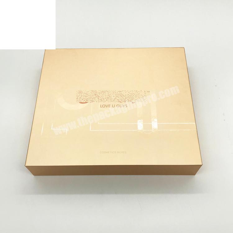 custom luxury logo printed wholesale paper premium cosmetic gift box