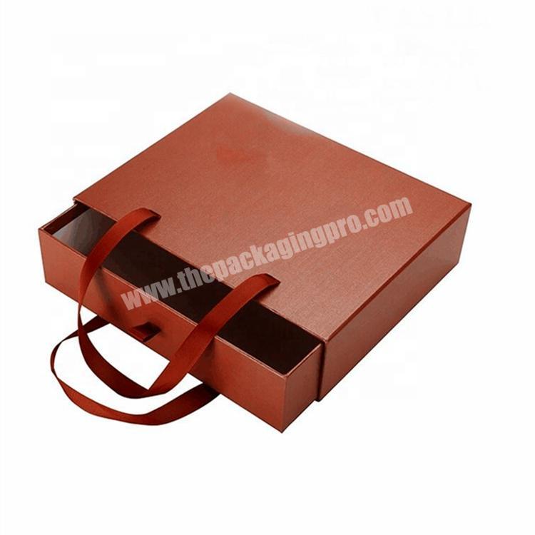 Custom Luxury Magnetic Closure Lid Gift Box With Drawers
