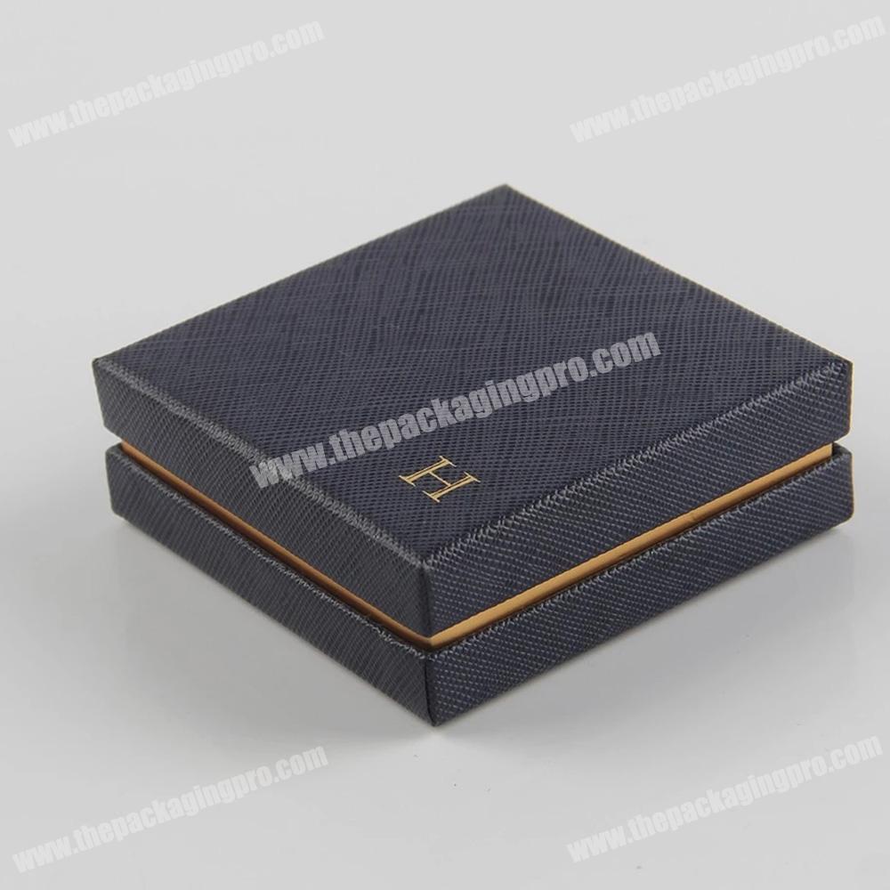 custom luxury matt black cardboard paper gift box with lid