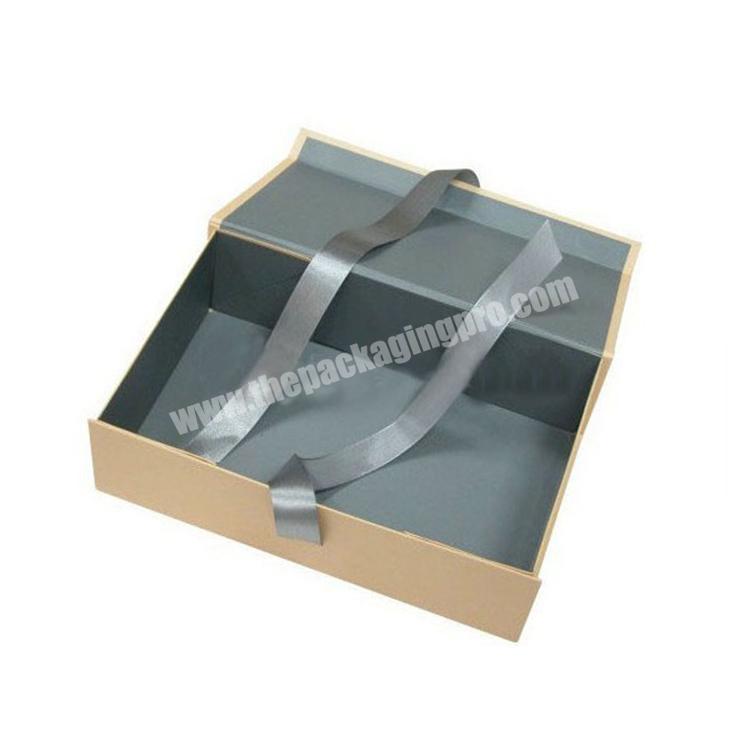 custom luxury Matte black folding box with magnetic closure