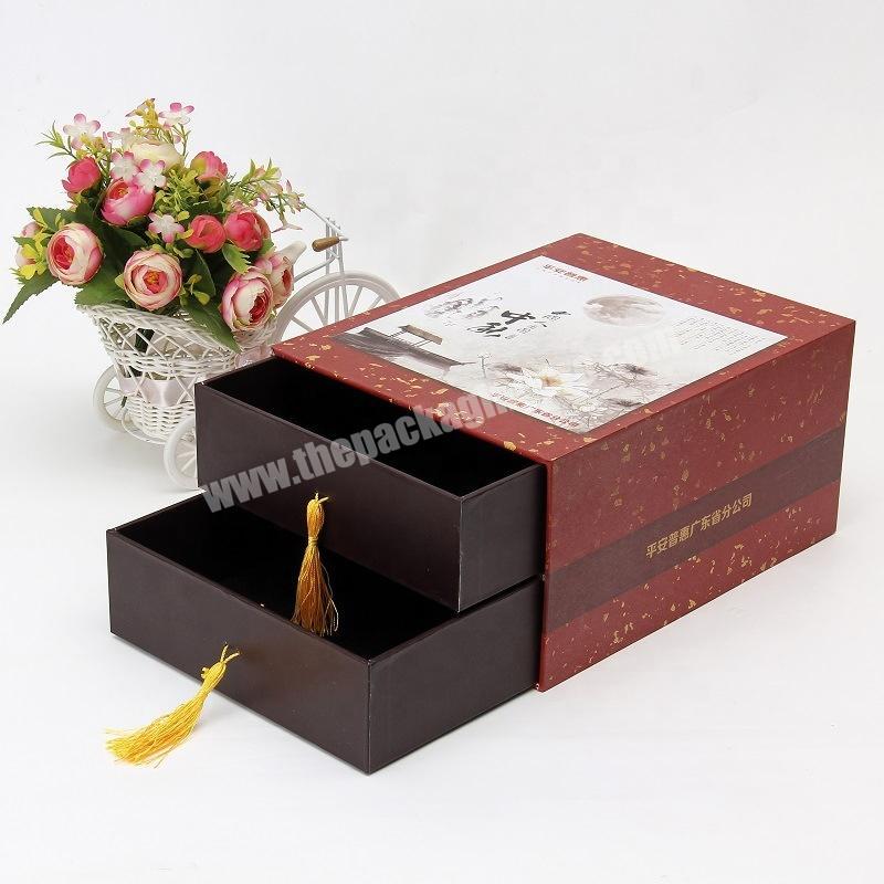 Custom Luxury Paper Gift Box Packaging Paper Drawer Gift Box