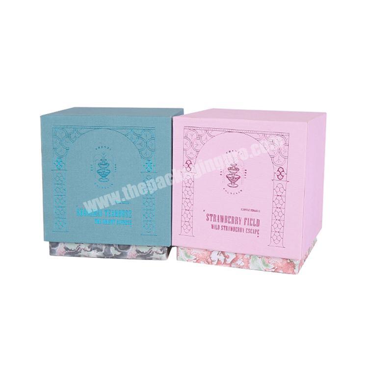 Custom luxury paper packaging boxes for candle jars