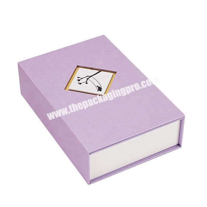 custom luxury pink gift box packaging for perfume packing