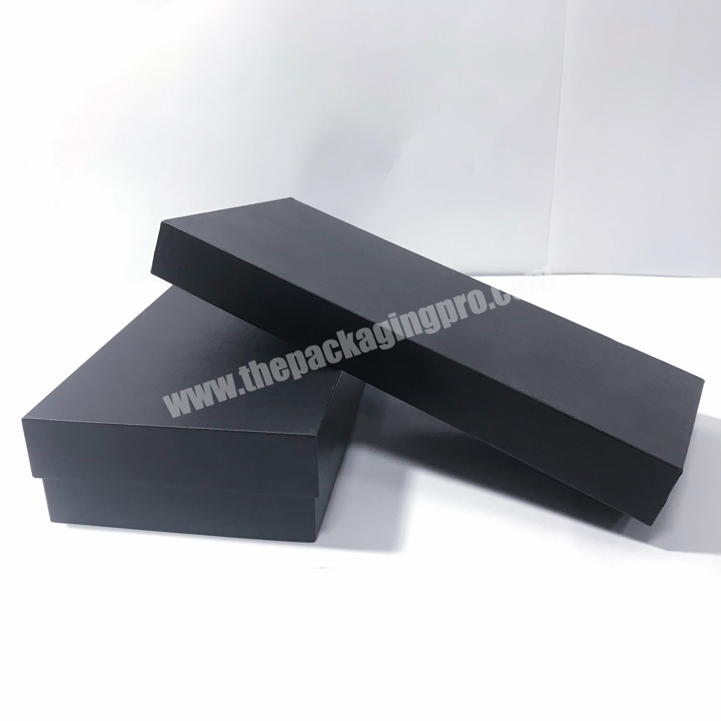 Custom luxury rectangular tie packaging cardboard tie storage box,gift paper box