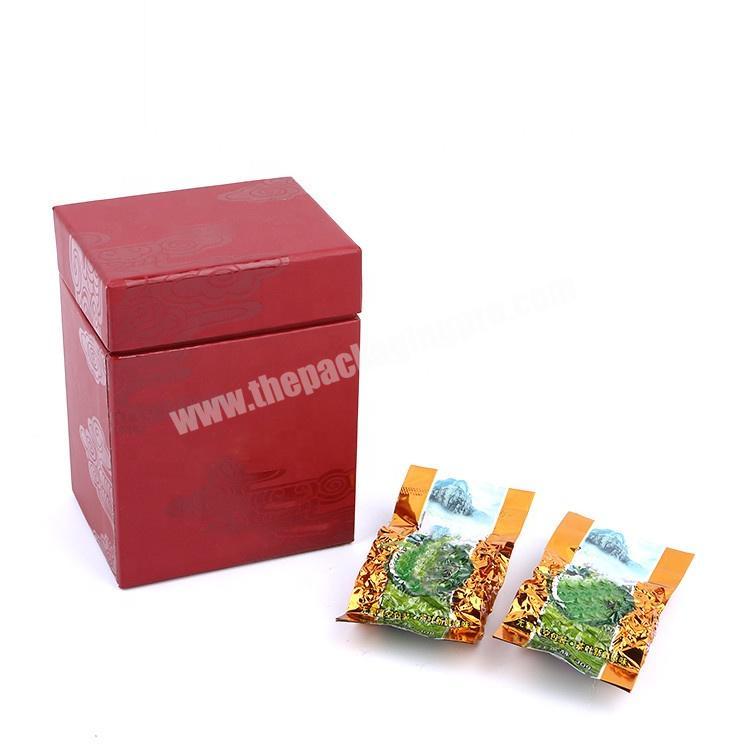 Custom Luxury Recyclable Cardboard Paper Chinese Green Tea Gift Box Packaging With Lid