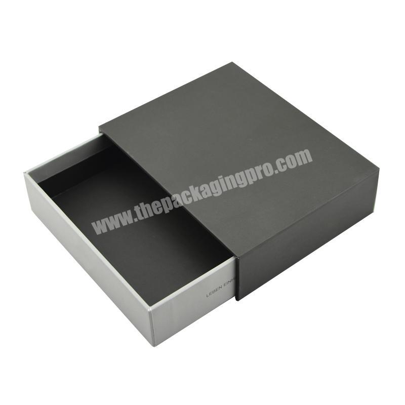 Custom luxury rigid cardboard box high-end drawer packaging boxes for tshirt