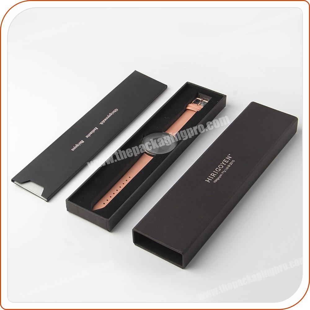 Custom luxury sliding drawer watch gift box with cards