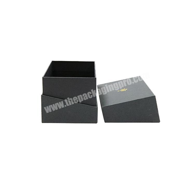 Custom luxury soft touch paper black box packaging