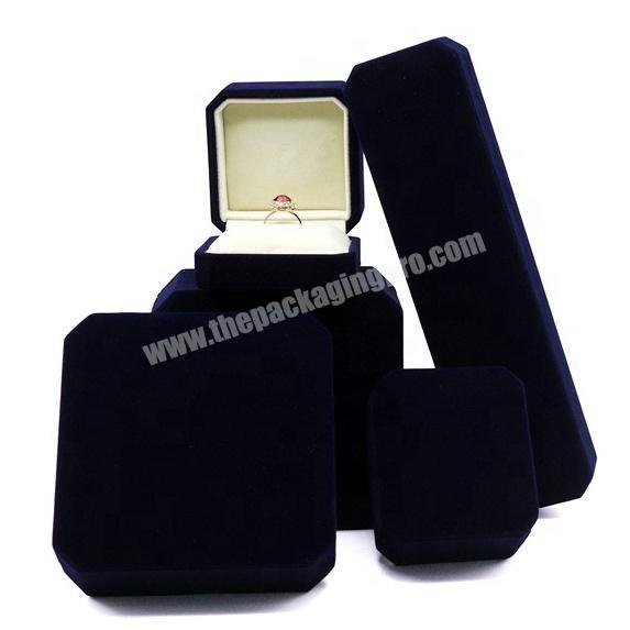 Custom Luxury Velvet Wedding Storage for Bracelet Earrings Necklace Ring Jewelry packaging Box