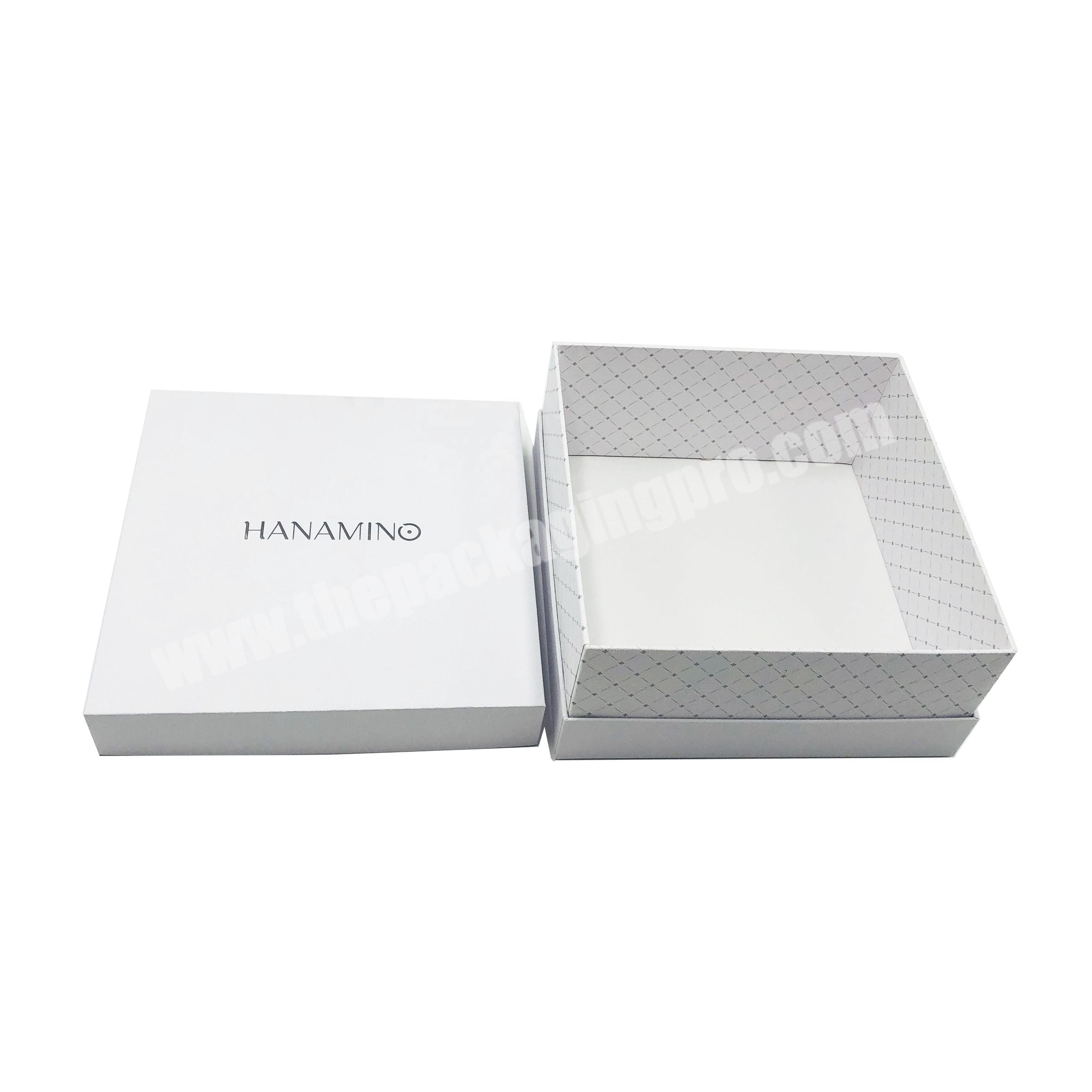 Custom Luxury White Cardboard Paper Packaging Belt Wallet Gift Box For Birthday