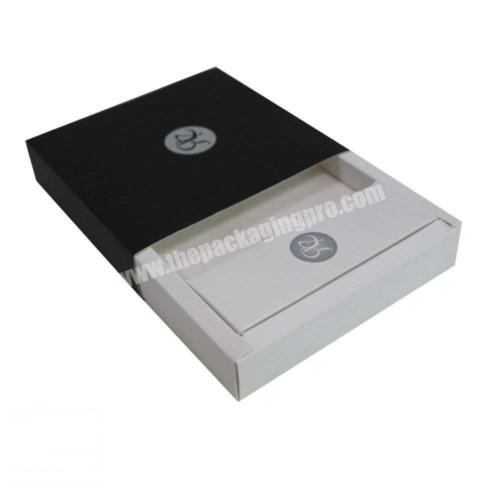 Custom luxury white matte drawer foldable paper gift box packagingmanufacturer
