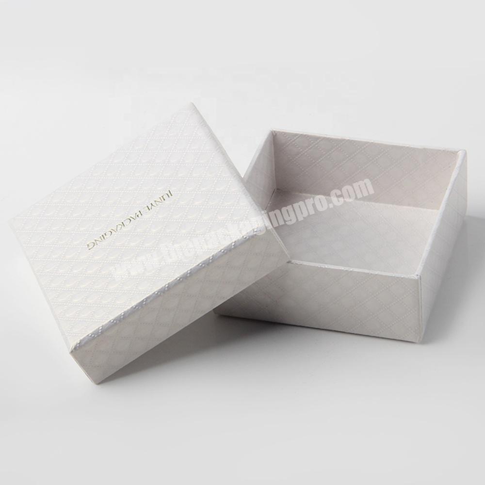 custom luxury white packing jewelry leatherette boxes with lid