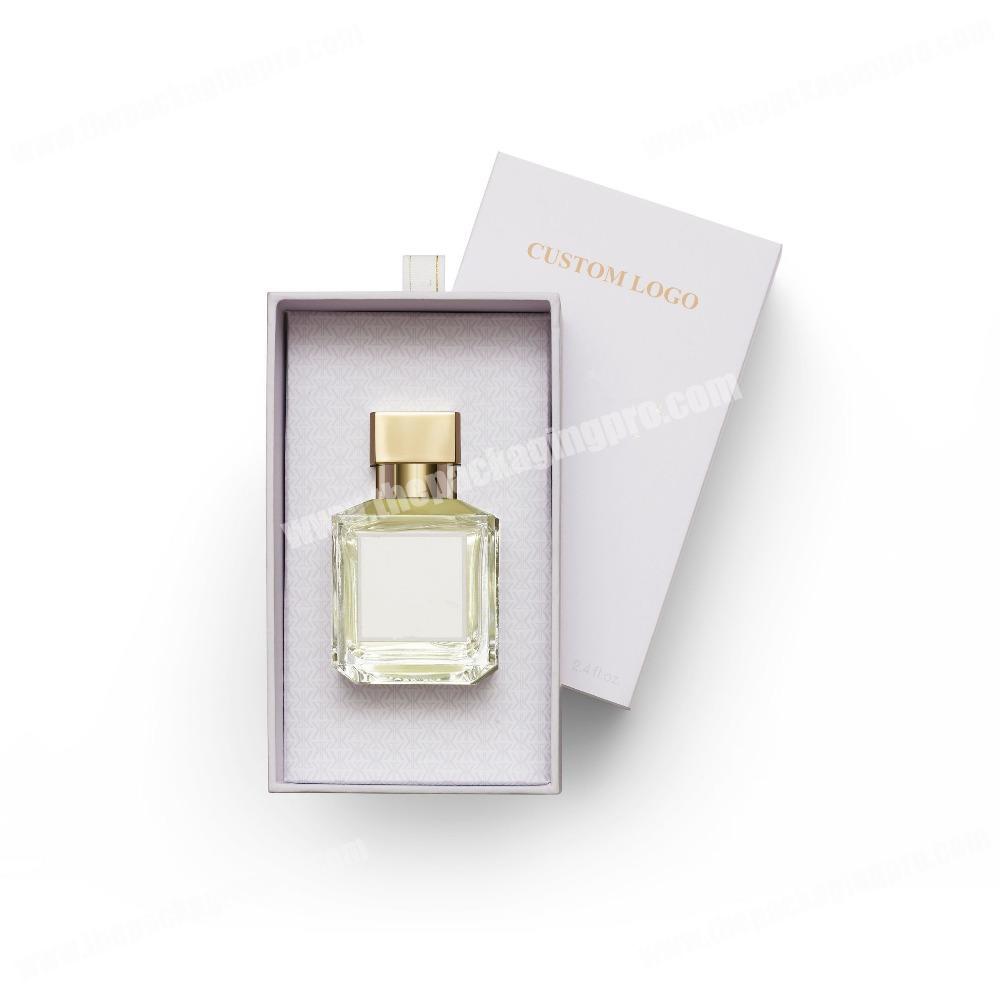 Custom Luxury White Perfume Gift Set Bottle Packaging Box