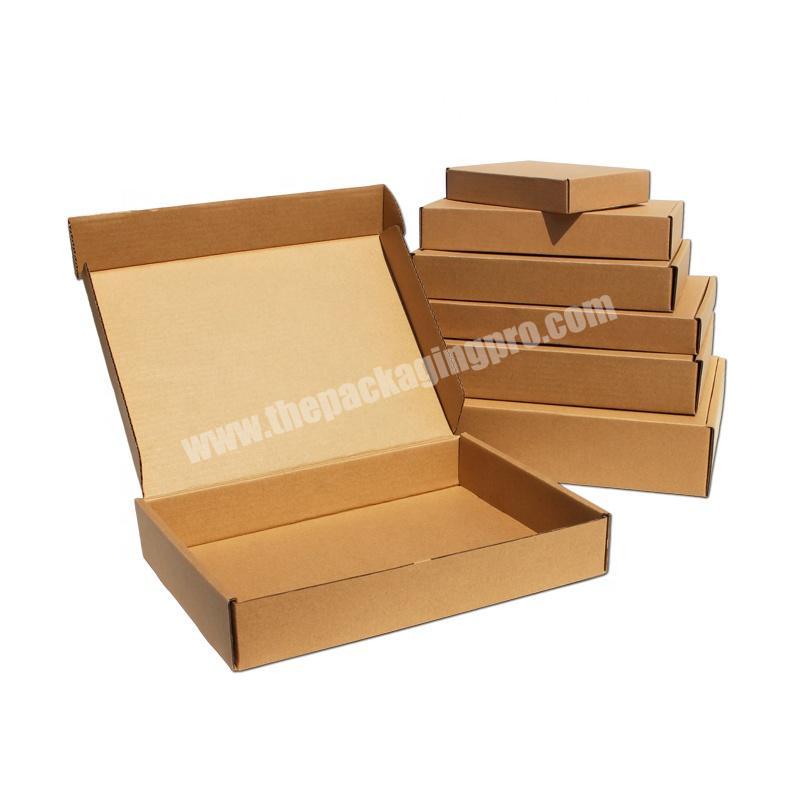 Custom Made Brown Corrugated Cardboard Shipping Box For Wholesale